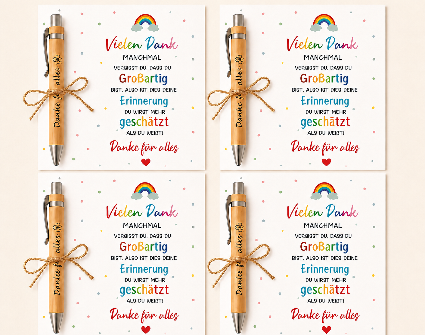 Geschenk Set Vielen Dank 🌈